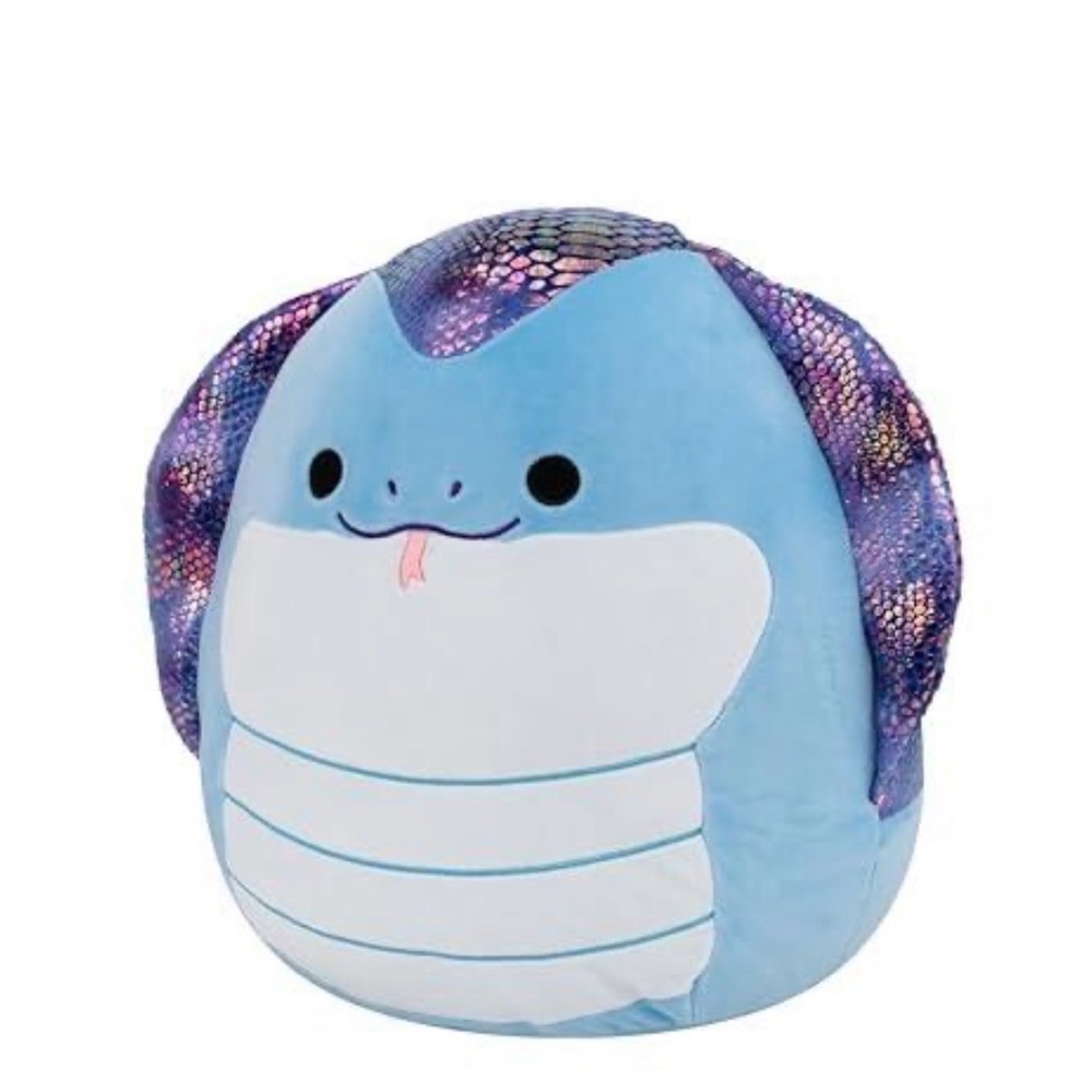 Squishmallows Suzmac the Blue Cobra 14” Plush | Iridescent Scales | Brand New